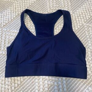 Fabletics Navy Racerback Sports Bra
